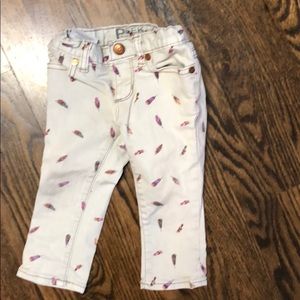 Adorable peek brand jeans with feather details